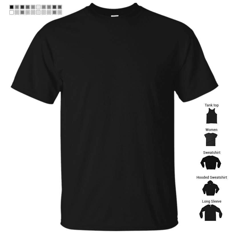 Solid Black Duvet Cover - Noir Bedspread - Plain Skirt, Cushion T-Shirt