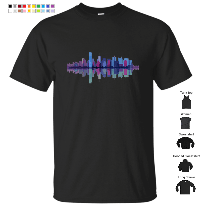 New york city landscape. Ny. Manhattan T-Shirt