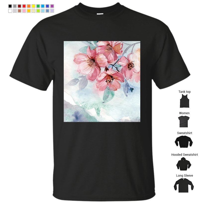Watercolor Flowers T-Shirt