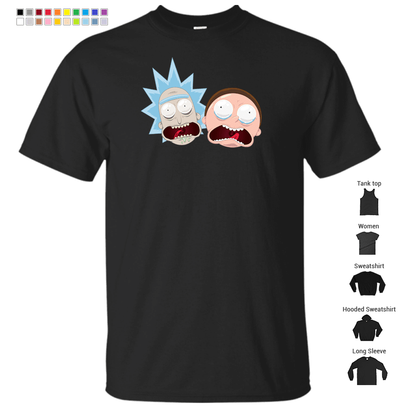 Rick and Morty yelling T-Shirt