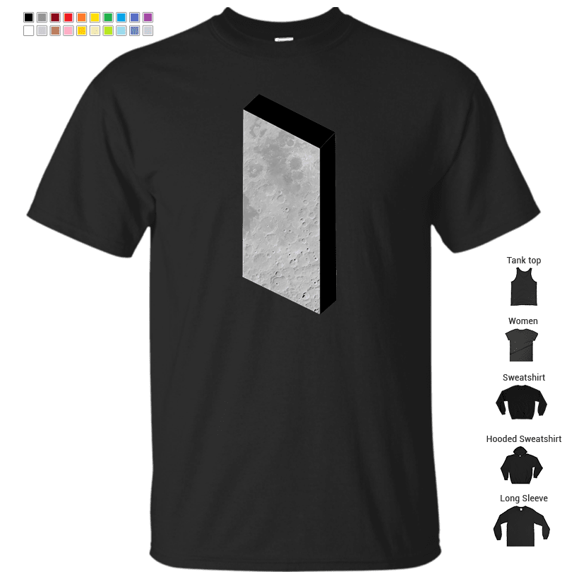 Moon and the Monolith, 2001 & 2010 T-Shirt