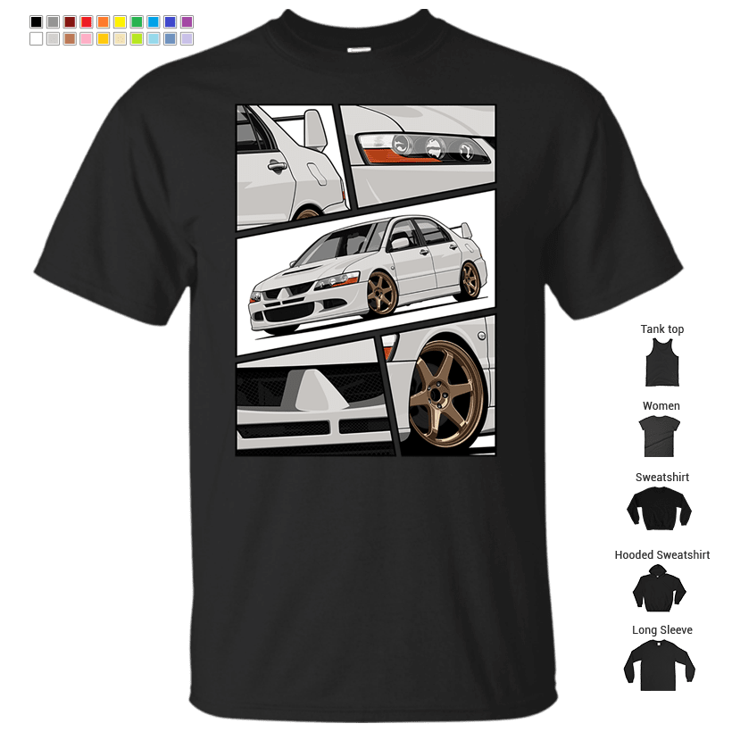 Lancer Evolution Viii (white) T-Shirt