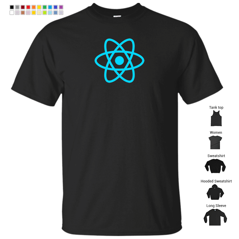 React js mugs, Stickers and Phone Cases T-Shirt